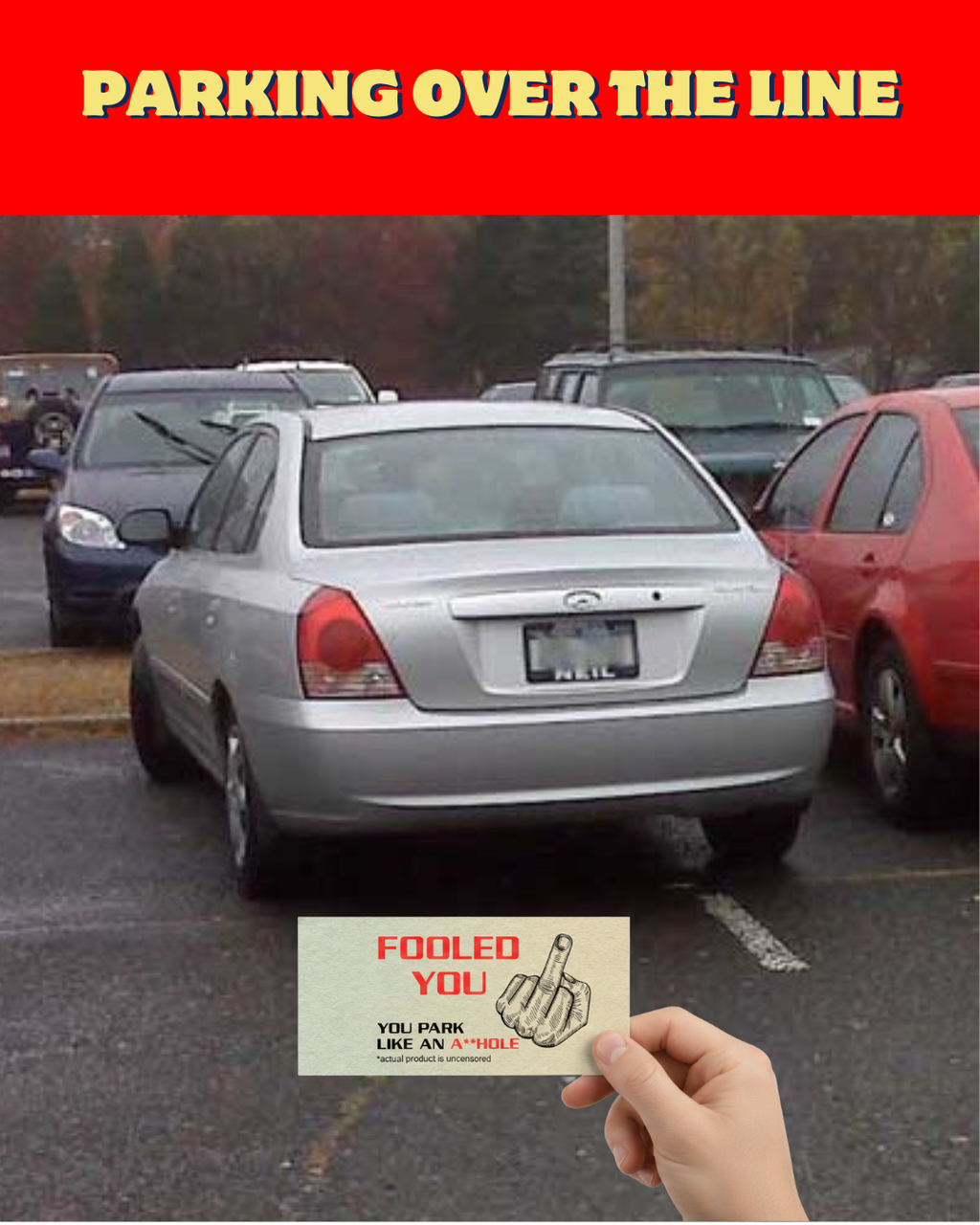 You Park Like An A-hole Bad Parking Prank Cards Look Like $50 Money - 50 qty - leave them under Vehicle Wipers of Horrible A-Hole Drivers!