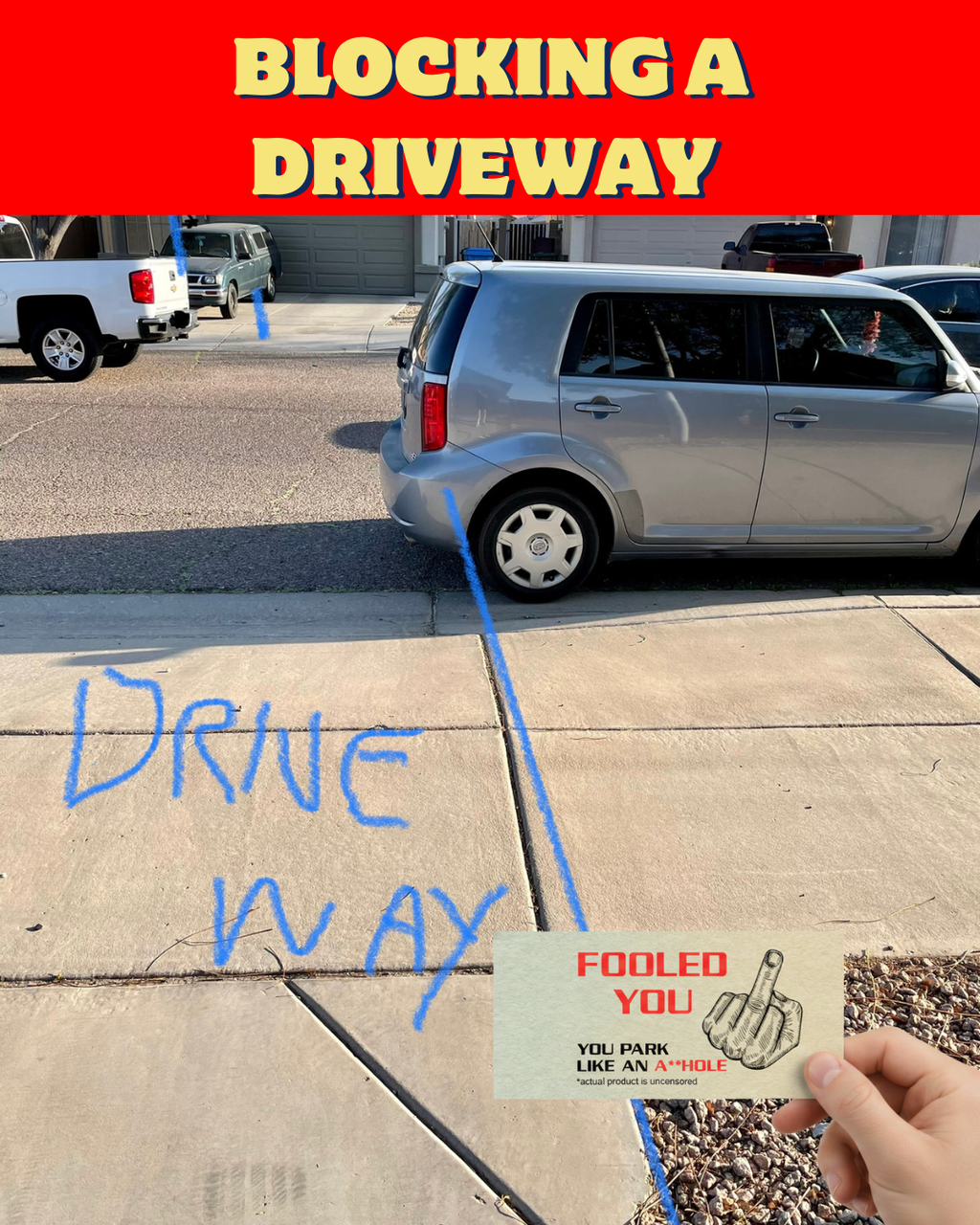 You Park Like An A-hole Bad Parking Prank Cards Look Like $50 Money - 50 qty - leave them under Vehicle Wipers of Horrible A-Hole Drivers!